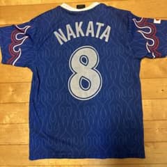 復刻 サッカー日本代表 中田英寿 8番 ユニフォームTシャツ L ナンバー