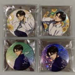☆Attack Titan Can Badge Levi GIGO Yukata Sunflower