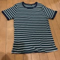 ボーダー リブ 半袖Tシャツのサムネイル