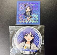 ミリオンライブ 如月千早 5周年記念展 缶バッジ プリズムシール セット