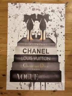 CHANELデザイン　シャネル　タペストリー　2枚セット　額縁なしのサムネイル