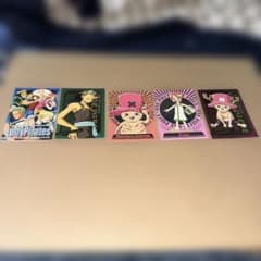 ONE PIECE カード 5枚セット ルフィ海賊団 チョッパー ナミ - メルカリ