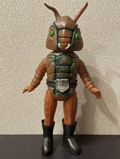 当時物　旧バンダイ　仮面ライダー　怪人　ザンブロンゾ　ソフビ 仮面ライダー怪人】ザンブロンゾ 旧バンダイ 当時物 ソフビ - メルカリ