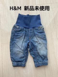 【未使用】H&M ベビー ズボン デニム パンツ US 4-6M(70サイズ)のサムネイル