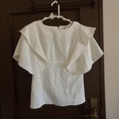 GRL フリルスリーブ 半袖ブラウス ホワイトのサムネイル