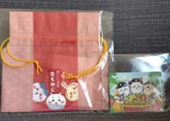 ちいかわ　生もみじの巾着袋 お台場冒険王お菓子に入っていたカード