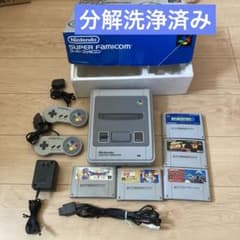 箱付き】中期型スーパーファミコン本体とソフト5本セット - メルカリ