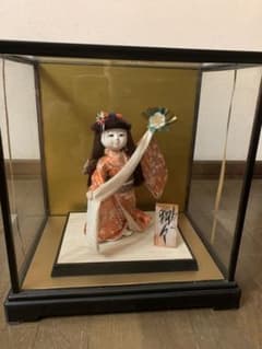 日本人形 わらべ ガラスケース入り - メルカリ