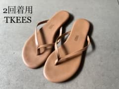2回着用 TKEES サンダル ビーチサンダル 本革のサムネイル