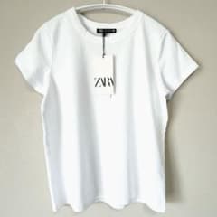 ZARA 白Tシャツ M 新品タグ付き 無地 シンプル 即購入OKのサムネイル