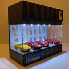 1/64仕様・退廃的・ディスプレーBOX /白色LED照明10灯・ネオガレージ 1/64仕様・セール品・ディスプレーBOX /白色LED照明10灯・ネオガレージ