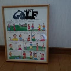 年代物 レトロ品 ALL ABOUT GOLF 額装ポスター 年代物 レトロ品 ALL ABOUT GOLF 額装ポスター - メルカリ