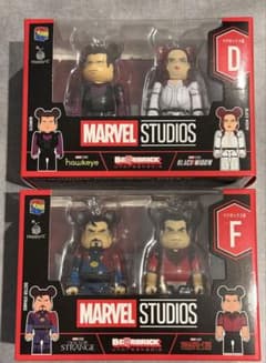 BE@RBRICK MARVEL Happyくじ ペアボックス賞 D F - メルカリ