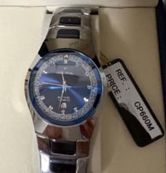 Charles Perrinタングステン腕時計メンズ未使用サファイヤブルー
