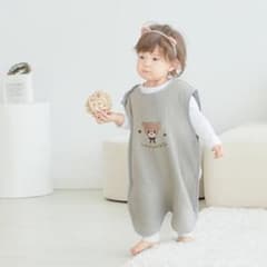 スモルビ くま刺繍 スリーパー Sサイズのサムネイル