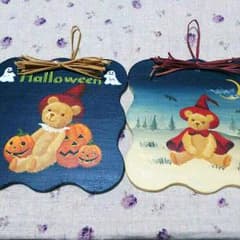 ぶぶりん様専用ハロウィーン☆壁かけ2枚セット Aのサムネイル