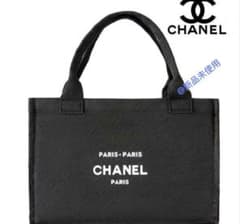 CHANEL ブラック シャネル ノベルティ コスメ ミニ トートバッグ b