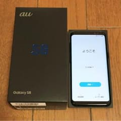 SIMロック解除済み Galaxy s8 au ミッドナイトブラックのサムネイル