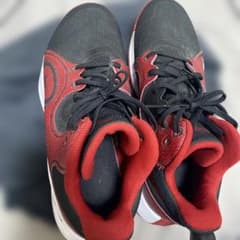NIKE バスケットボールシューズ ブラック レッドのサムネイル
