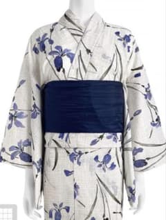 菖蒲柄 浴衣 帯セットのサムネイル