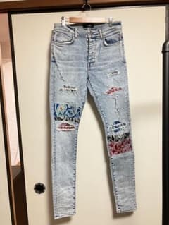 AMIRI バンダナパッチダメージジーンズ 美品 32 - メルカリ