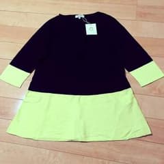 ★新品★バイカラー七分袖チュニックのサムネイル