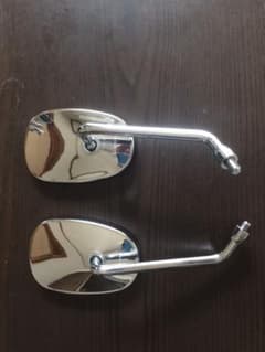 カワサキ W800 純正 ミラー 左右セット  10mm 落下 ぶつけなしのサムネイル