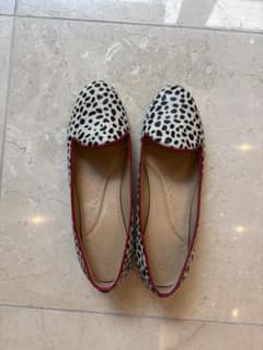 Chatelles シャテル 38 ハラコ ダルメシアン フラットのサムネイル