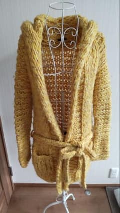 SLY MOUSSY HYSTERIC GLAMOUR ニットカーディガン 黄色のサムネイル