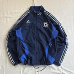 00s old adidas チェルシーFC ナイロンジャケット 裾ドローコード