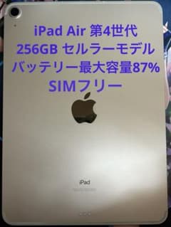 iPad Air 第4世代 256GB セルラーモデル 本体 SIMフリー - メルカリ