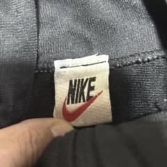 80s NIKE イタリア製 ヴィンテージトラックジャケット ブラック Lのサムネイル