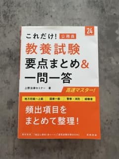 これだけ！公務員 教養試験 要点まとめのサムネイル