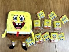 スポンジボブ　デイバッグ　ポーチ　キーホルダー５個セット＊のサムネイル