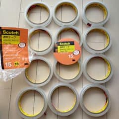 Scotch 透明テープ 15mm×35m 12個　セロハンテープ　工作のサムネイル