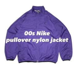 00s Nike ナイキ ナイロンジャケット 紫 パープル プルオーバー - メルカリ