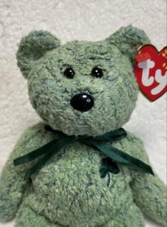 ty★Shamrock グリーン くま★ビーニーベイビーズ