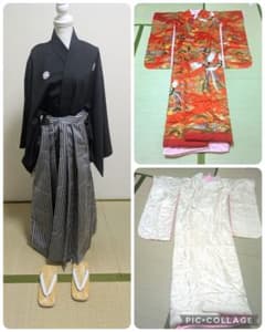 色打掛 白無垢 紋付袴羽織 草履 フルセット 簡易式掛下付き 赤 - メルカリ
