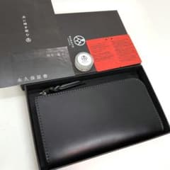 未使用保管品 永久保証書,箱,クリーム付】ルバート スミス L字ジップ