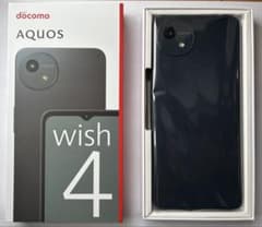 【新品未使用】AQUOS wish 4 ブラック　docomoのサムネイル