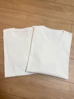 nano universe 半袖Tシャツ２枚セット（クルーネック、Vネック）のサムネイル