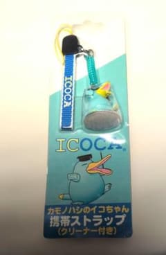 JR西日本 ICOCAのイコちゃん携帯ストラップ（クリーナー付き） - メルカリ