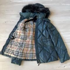 希少 バーバリーロンドン ダウンジャケット シルバーフォックス ノバ