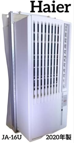 Haier　ウインドエアコン　JA-16U　2020年製 2020年製・動作良好】Haier 窓用エアコン JA-16U リモコン付 - メルカリ