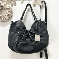 FURLAフルラ レザー 2WAYショルダーバッグ　ブラックのサムネイル