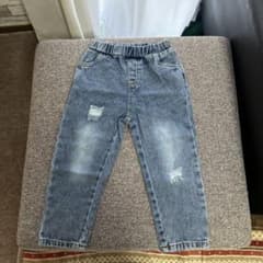 デニム ダメージ加工 ストレートパンツのサムネイル