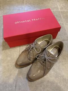 ORiental TRaffic アーモンドトゥレースアップレインシューズのサムネイル