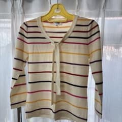 SONIA by SONIA RYKIEL ストライプカーディガン 38のサムネイル