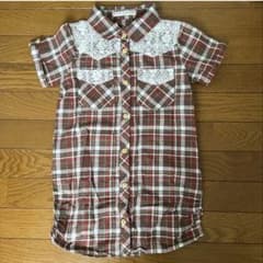 【匿名配送/美品】チュニックブラウス　150 dolly ribbonのサムネイル