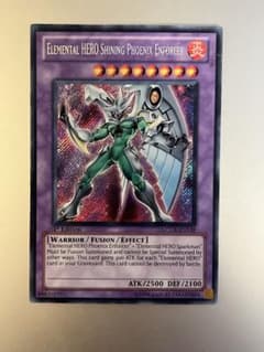 遊戯王 PSA9 E·HERO フェニックスガイ アジア 英語表記 希少型番】E・HEROシャイニングフェニックスガイ 英語 シークレット